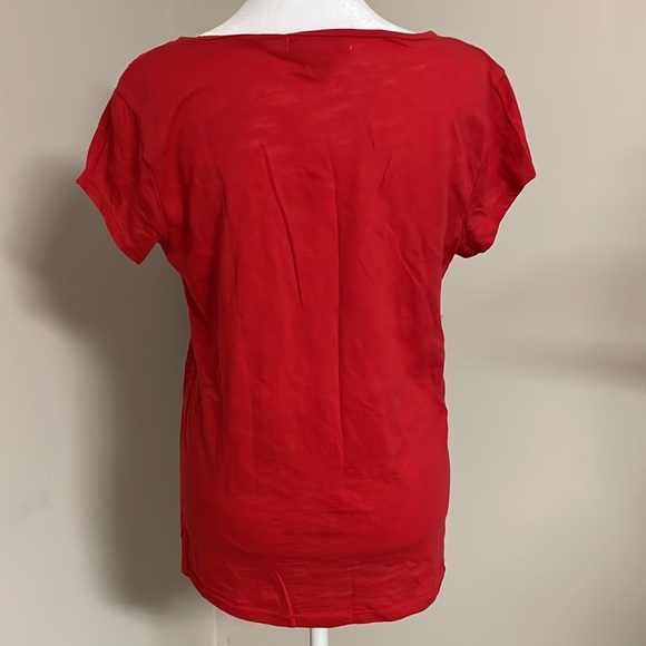 Liz Claiborne Red Lace Top - Picture 2 of 8
